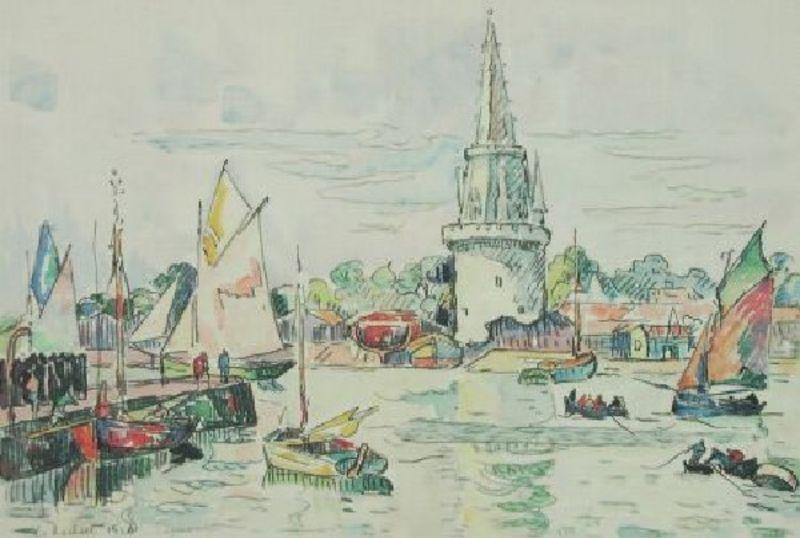 Paul Signac La Rochelle Hafenansicht oil painting image